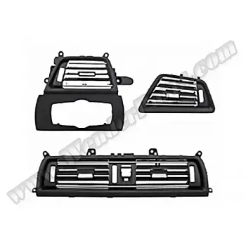 Klima/Kalorifer Izgarası F06 F12 Set:3ad Ön Nikelajlı Siyah