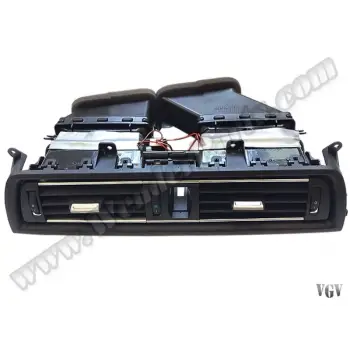 Klima/Kalorifer Izgarası F10+LCI Ön Orta; (Komple) Nikelajlı Siyah