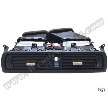 Klima/Kalorifer Izgarası F10+LCI Ön Orta; (Komple) Siyah