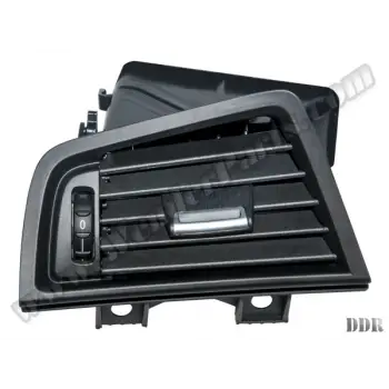 Klima/Kalorifer Izgarası F10+LCI Ön Sol; (Komple) Siyah