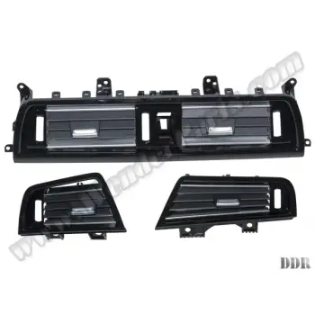 Klima/Kalorifer Izgarası F10+LCI Set:3ad Ön Nikelajlı Piano-Siyah