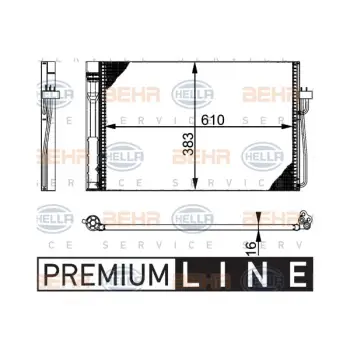 Klima Radyatörü E60 E65 Dizel