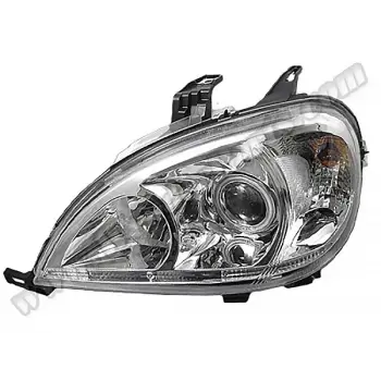 Komple Far W163 Sol; Kristal Beyaz 2001-05