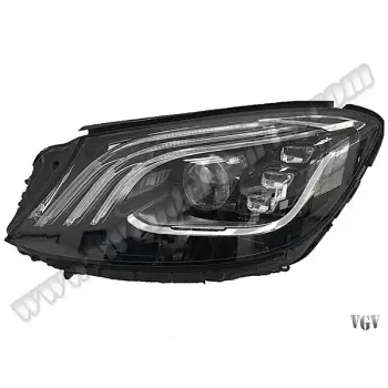 Komple Far W222 Sol Dinamik Led 2017-