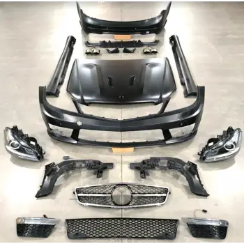 Komple Gövde Kiti W204 [2007-10 DONUSUM=> 2011-13] F.Yık-lı, PDCli:Ön/Arka, 00-00-Çıkış, Mrşp-li, Panj-lu, Egz.Uçlu, Kaput, Farlar, SİSli -AMG C63-