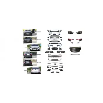 Komple Gövde Kiti W213 [2016-19 DONUSUM => 2020-...] PDCli:Ön/Arka, <O-O> Egz.Çıkışlı, Egz.Uçlu, , Bagaj Kapağı, Far/Stop -/////AMG- 2020-