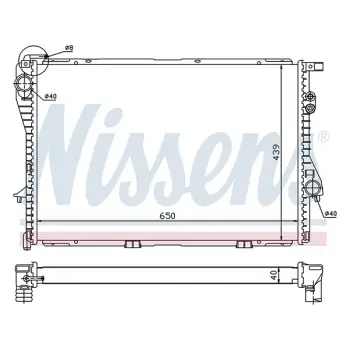 Motor Su Radyatörü E39 E38 [M52 M60 M62 M73] Man/Otm.Şanz; AC+/- 1996-98