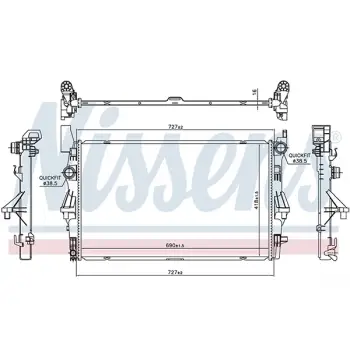 Motor Su Radyatörü Vito447 [OM622.951] Man.Şanz; AC-