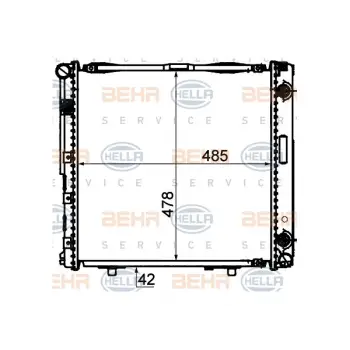 Motor Su Radyatörü W124 [M102] Otm.Şanz; AC+