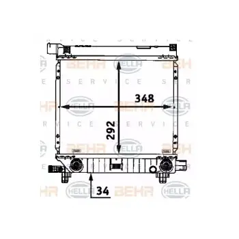 Motor Su Radyatörü W124 [M111] Otm.Şanz; AC-