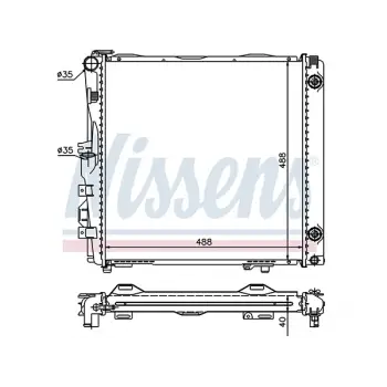 Motor Su Radyatörü W126 [M103] Otm.Şanz; AC+/-