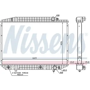 Motor Su Radyatörü W126 [M116 M117] Otm.Şanz; AC+