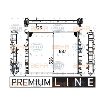 Motor Su Radyatörü W164 X164 W251 [OM642] Man/Otm.Şanz; AC+/-