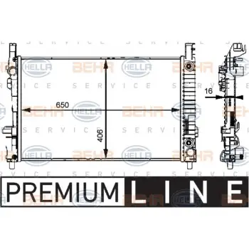 Motor Su Radyatörü W169 W245 [M266 OM640] Man/Otm.Şanz; AC+/-