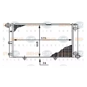 Motor Su Radyatörü W201 [M102] Otm.Şanz; AC+