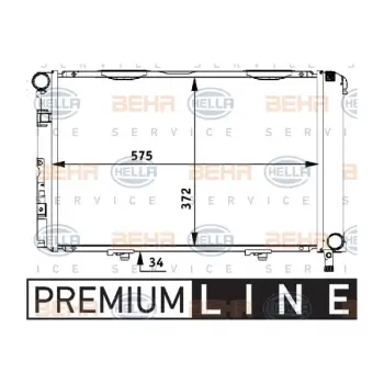 Motor Su Radyatörü W201 [OM601] Man.Şanz; AC-