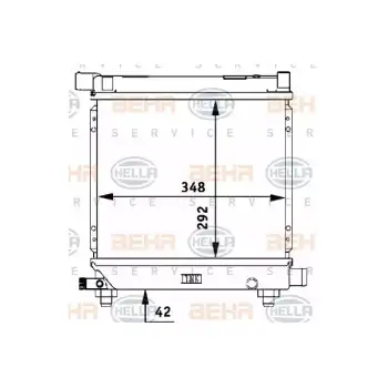 Motor Su Radyatörü W201 W124 [M102] Man.Şanz; AC-