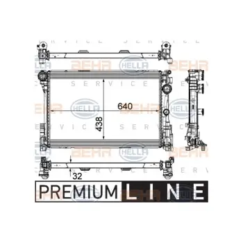 Motor Su Radyatörü W204 W212 [M271 M274 OM651] Man/Otm.Şanz; AC+/-