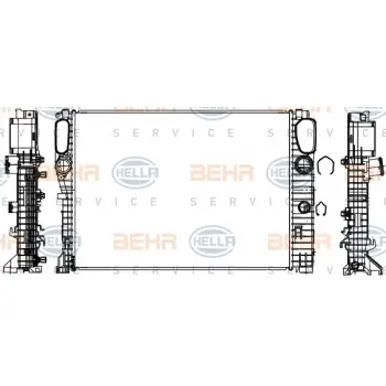Motor Su Radyatörü W211 [M113 M272 OM647] Man/Otm.Şanz; AC+/-
