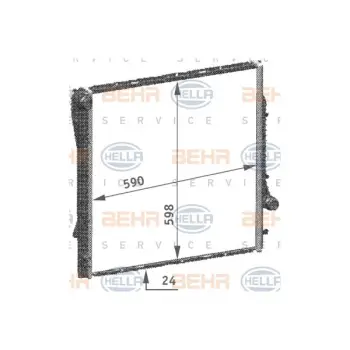 Motor Su Radyatörü X5:E53 [M54 M57] Man.Şanz; AC+/-