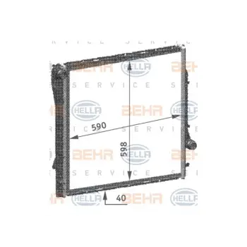 Motor Su Radyatörü X5:E53 [M57 M62 N62] Otm.Şanz; AC+/-