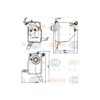 Radyatör Su Deposu E60 Benzin