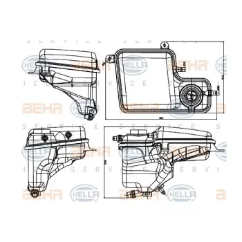 Radyatör Su Deposu E65 Benzin