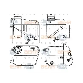 Radyatör Su Deposu W140