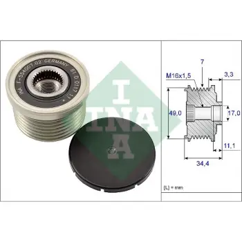 Şarj Dinamo Kasnağı N43 N52/N N54 [E60 E87 E90 E92 X5:E70]
