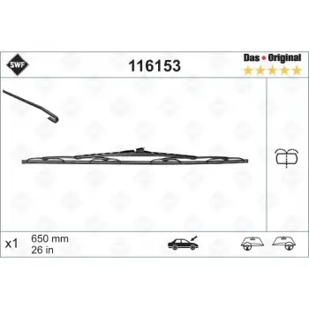 Silecek Vito638 Ön Sol 65cm