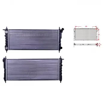 Opel Corsa B 1.2 Otomatik Zincırli Motor 97 Ve Sonrası Uyumlu Su Radyatörü 1300175 Autolux