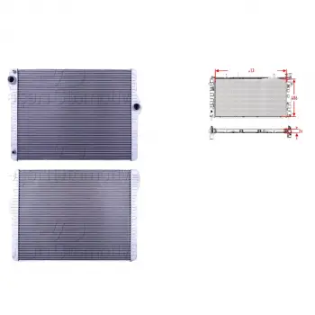 Bmv 5 (F10) 523i 528i 530i 09 13/ 7 (F01) 730i 09 15 Uyumlu Su Radyatörü 17117612954 Wisco