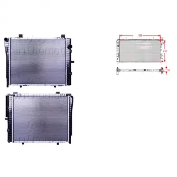 Mb C Serisi Kompresor 95 00/ Clk (C208) Kompresor 97 00 Uyumlu Su Radyatörü 2025005203 Wisco