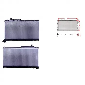 Su Radyatörü - 45119-AG080 Wisco - Subaru 09-13/ Impreza 09-12/ Xv (Gp) 12 Ve Sonrası Uyumlu