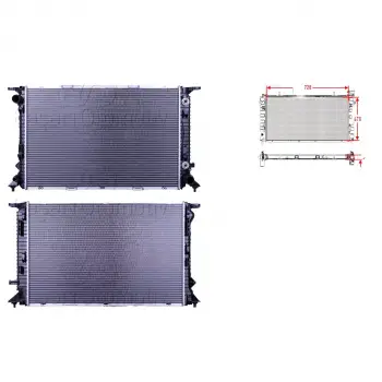 Su Radyatörü - 8K0121251Q Wisco - Audi A4 08>. A6 3. Tdı. Porsche Macan 14 Ve Sonrası Uyumlu