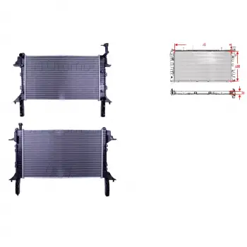 Hyundai H350 2.5 Crdı 15 Ve Sonrası Uyumlu Su Radyatörü Brazing 680X408X36 25301 59000 Wisco