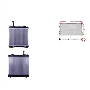 Suzuki Alto 1.0 09 Ve Sonrası Uyumlu Su Radyatörü Brazing At 350X398X16 17700 68K10 Wisco