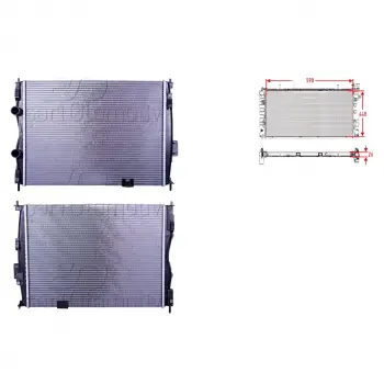 Nissan Qashqai (J10) 1.6 07 13 Uyumlu Su Radyatörü Brazing Mt 590X448X26 21400 JD000 Wisco