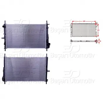 Ford Mondeo 3 2.0i 2.0 Tdcı 00 07 Uyumlu Su Radyatörü Brazing Mt 620X378X26 XS7H8005EB Wisco