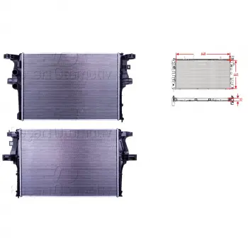 Iveco Daily4 2.3d 12 Ve Sonrası Uyumlu Su Radyatörü Brazing Mt 640X440X32 5801264635 Wisco