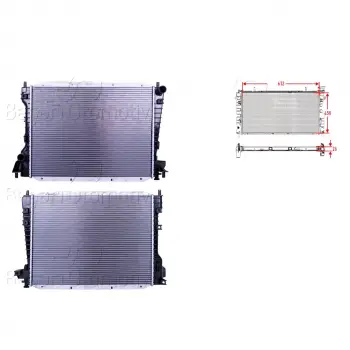 Jaguar S Type 3.0 4.0 99 08 Uyumlu Su Radyatörü Brazing Mt At 612X458X26 XR82935 Wisco