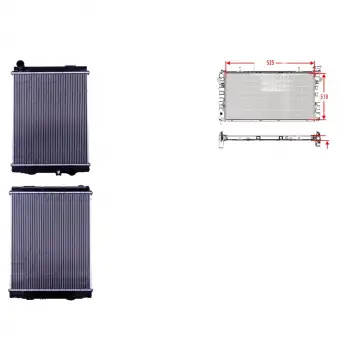 Mitsubishi Canter 711 3.0 D 01 10 Uyumlu Su Radyatörü Brazing Mt 428X525X48 ME413765 Wisco