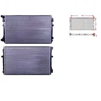 Volkswagen Golf7 12 Ve Sonrası Uyumlu Su Radyatörü Mekanik 650x395 Mm 5Q0121251EM Autolux