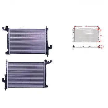 Opel Vectra B 2.0 Dth 16v 97 Ve Sonrası Uyumlu Su Radyatörü Mekanik Mt 1300178 Autolux