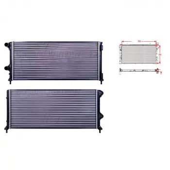 Su Radyatörü Mekanik Mt - 46807378 Autolux - Fiat Doblo 1.3 Multijet1.9 Jtd 01 Ve Sonrası Uyumlu