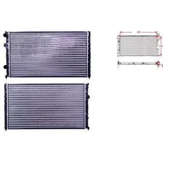 Su Radyatörü Mekanik Mt 625x359mm - 1HM121253D Autolux - Volkswagen Caddy 93 Ve Sonrası Uyumlu