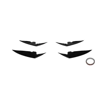 Tampon Bıçağı G20-LCI Ön; Set Alt; Piano-Siyah (OEM/Plastik) -///M-Sport-