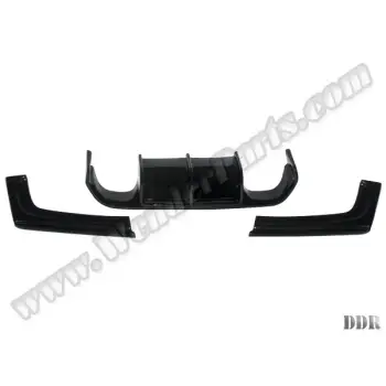 Tampon Difüzörü F30+LCI Arka Set: 2-Çıkış Piyano Siyah (OEM/Plastik) -///M-Vorsteiner-