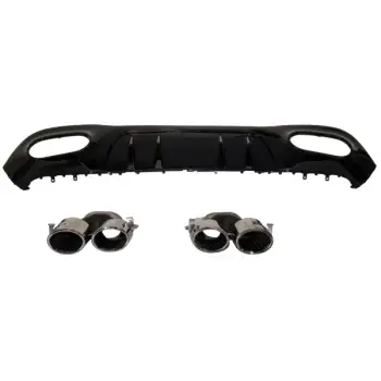 Tampon Difüzörü W177 V177 Arka; 00-00-Çıkış, Egz.Uçlu -AMG A45- 2018-