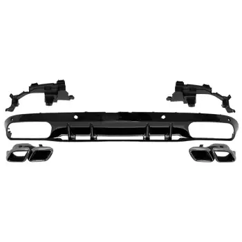 Tampon Difüzörü W205 Arka; 2-Çıkış Egz.Uçlu 2018-